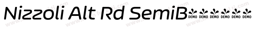 Nizzoli Alt Rd SemiB字体转换